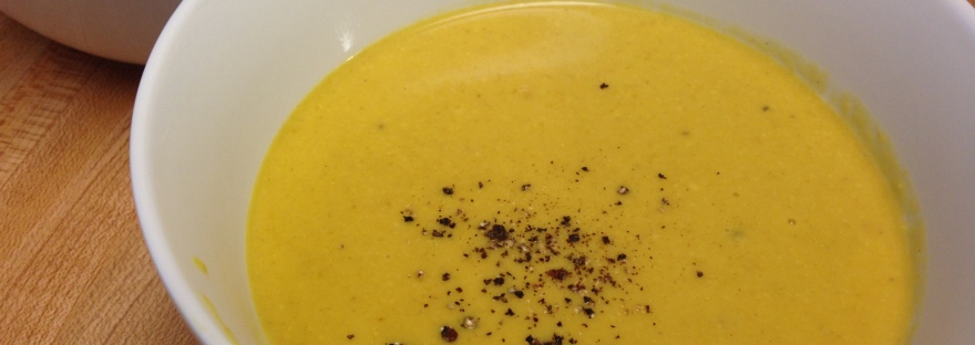 Butternut squash and coconut soup