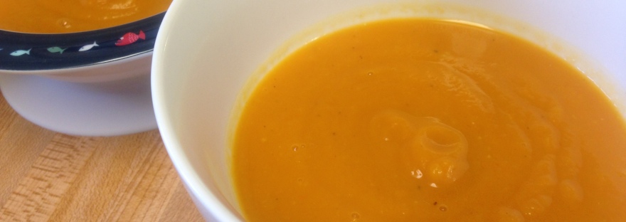 butternut squash & carrot soup with cinnamon