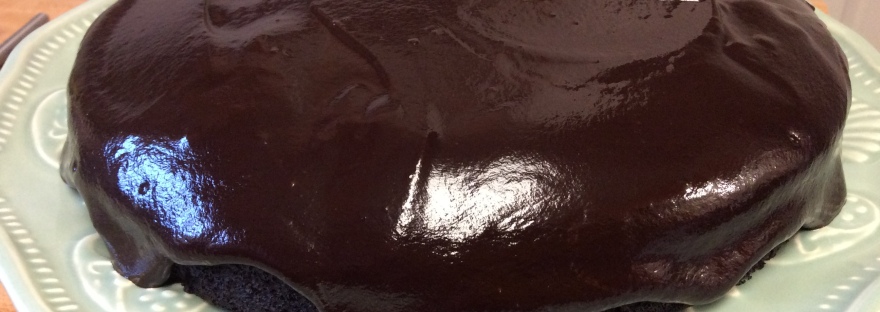 dark and sumptuous chocolate cake